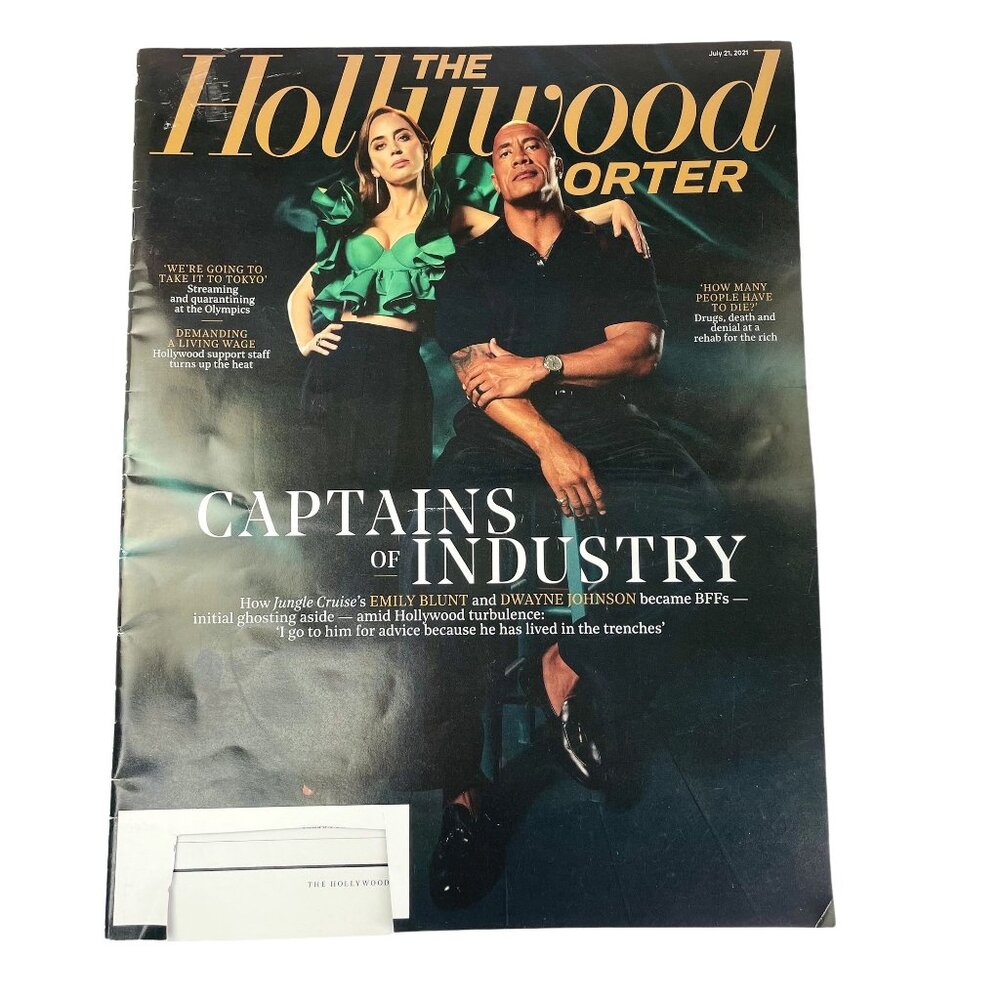 The Hollywood Reporter Magazine July 21 2021 Dwayne Johnson The Rock u Celebrity